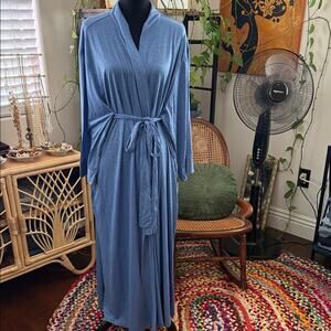 NWT Natori Congo Azure Blue Housecoat Robe